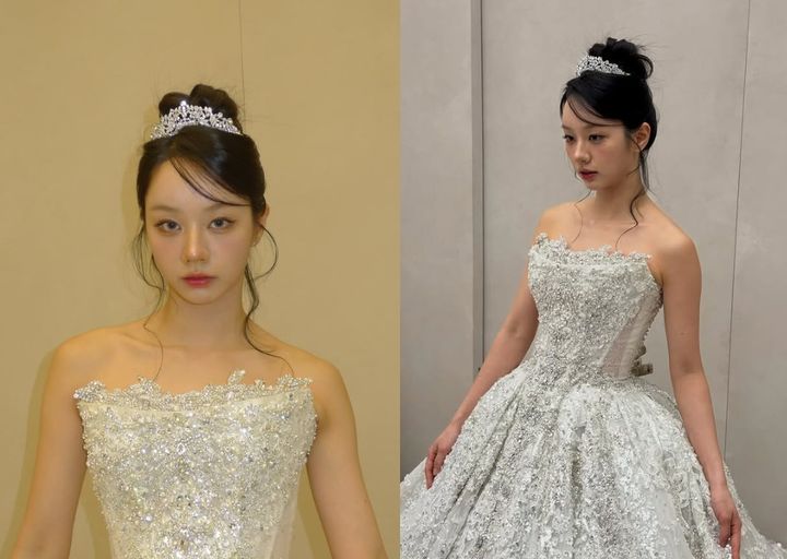 혜리, 순백 드레스로 뽐낸 늘씬 몸매…'탄수화물' 줄이면서 체형 관리