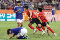 남자 축구, 아시안게임 결승 한일전 1-0 승리…역대 최초 4연패[나고야AG]