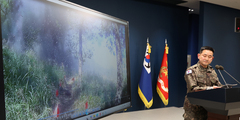 북한군 지뢰 제거 영상 보여주는 합참