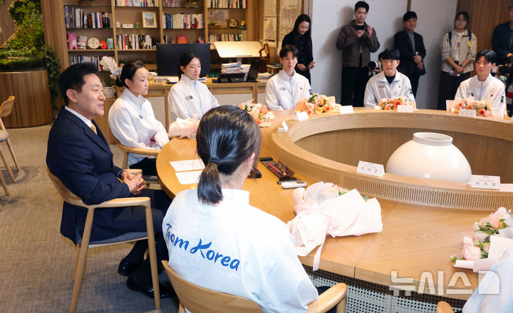 2026 아시안게임 출전선수 오찬 간담회 갖는 오세훈 서울시장