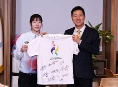 오세훈, 펜싱 전하영 등 아시안게임 출전 선수 격려 오찬