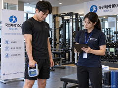 구미 도봉체육센터 '국민체력100 파트너스' 인증
