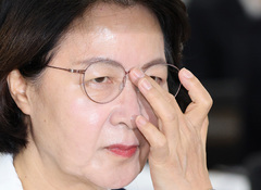 추미애, 김지용 관련 질문에 "국감장서 답변 적절치 않아" [뉴시스Pic]