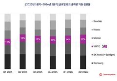마이크론·키옥시아 제친 中 YMTC…삼성·SK하이닉스 맹추격
