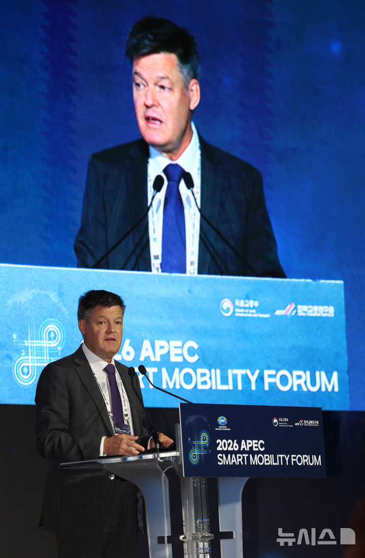 2026 APEC 스마트 모빌리티 포럼, 축사하는 마티아스 프랑케 대사