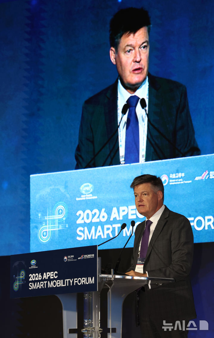 2026 APEC 스마트 모빌리티 포럼, 축사하는 마티아스 프랑케 대사