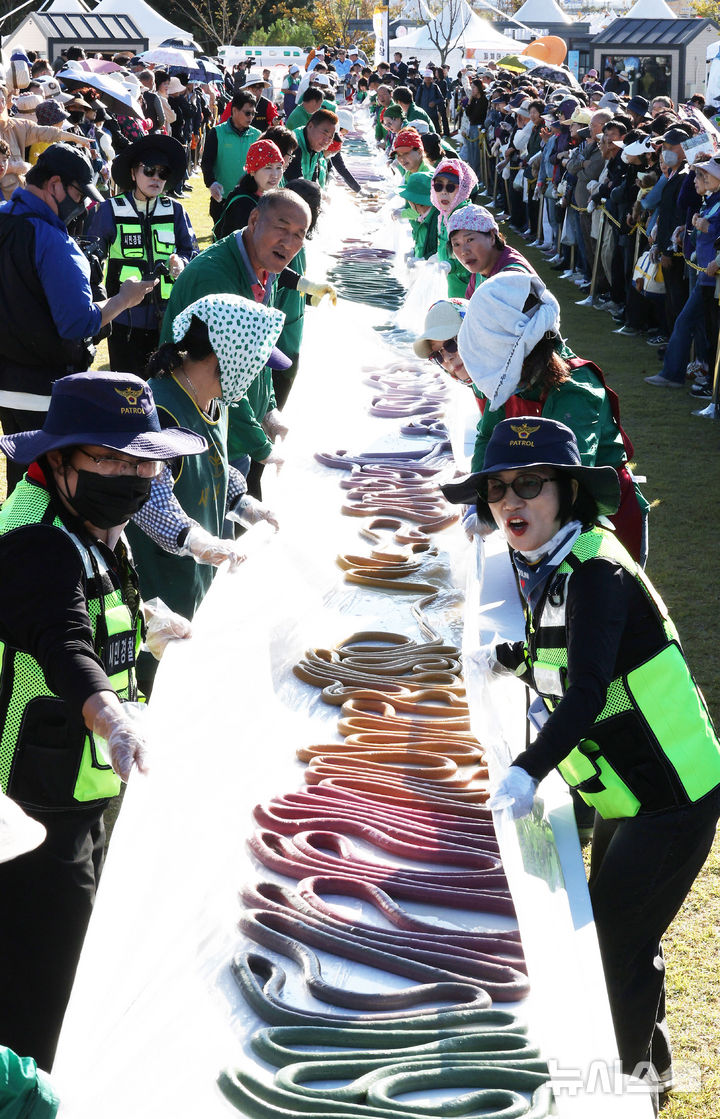 이천쌀문화축제, 무지개 가래떡 뽑기