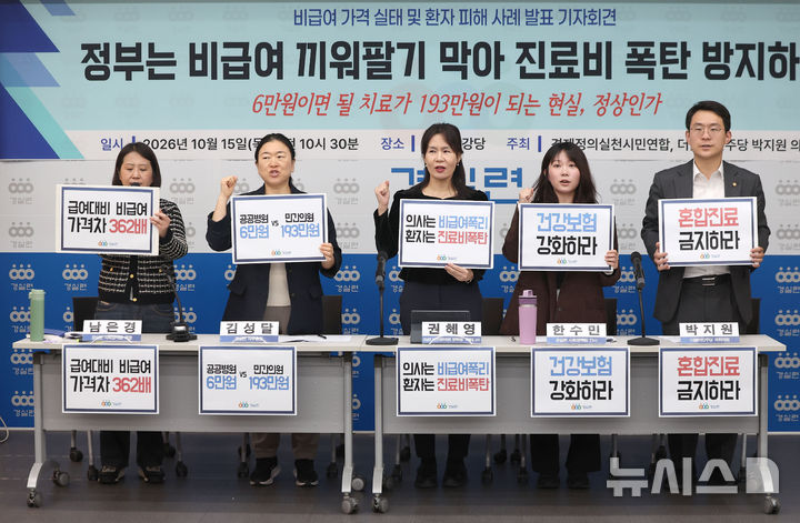 경실련, 비급여 가격 실태 및 환자 피해 사례 발표 기자회견
