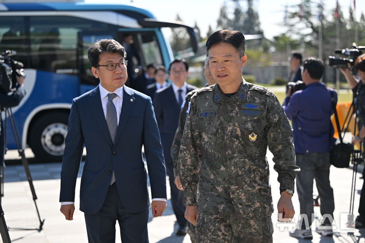 광주 공군비행단 국정감사 시작