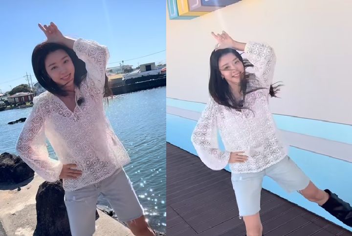 박한별, 40대에도 늘씬한 실루엣…다이어트 비결은 "부기 빠지는 차"