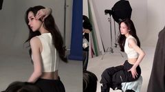 전종서, 크롭티 아래 잘록한 허리…몸매 관리 비결은 자전거?
