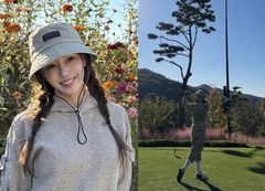 "몸매가 더 날씬해졌네"…효민, 골프장서 뽐낸 비주얼 '깜짝'