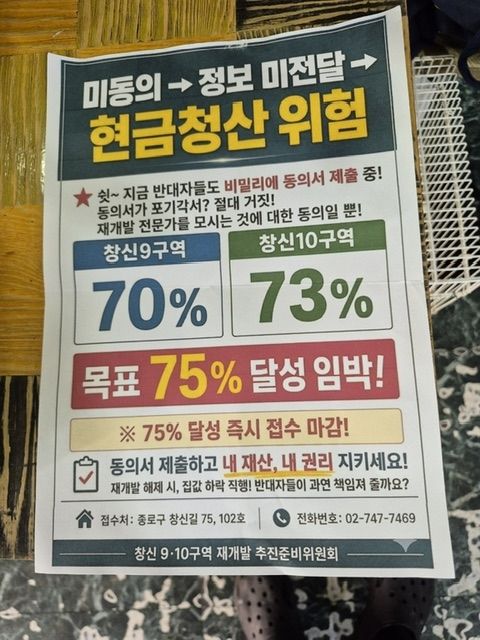 종로구, 창신 9·10구역 재개발 제동…"불법 금품 제공"