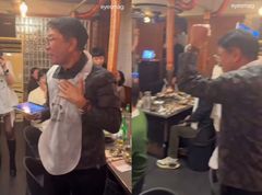 이수만, 고깃집서 골든벨 울렸다…A2O 라이트 1위 자축