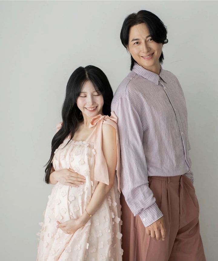 '이지훈♥' 아야네, 둘째 출산 앞두고 만삭 화보 공개