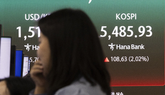 삼성전자 실적 발표 기대…코스피 5450선 마감