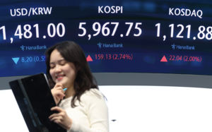 이란 협상 기대에 코스피 장중 6천선 터치