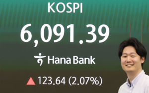 2차 협상 기대감에 32거래일만 '육천피' 안착