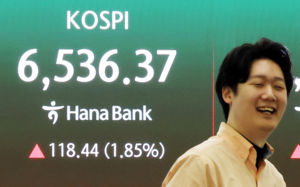 코스피 6475.81로 사흘 연속 사상 최고치