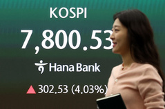 28만전자·185만닉스…코스피 사상 첫 7800선