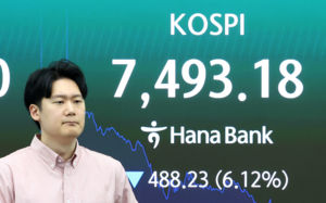 8천피 무너뜨린 매도폭탄…증시 검은 금요일