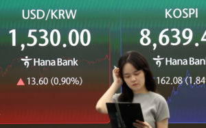 원달러환율 1540원 돌파…금융위기 후 처음