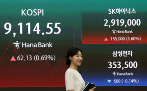 코스피, 개미 2조원대 순매수에 9114선 마감