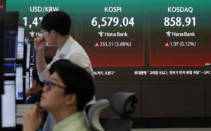 삼전닉스 불기둥…코스피, 6570선 회복