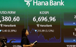 코스피, 장초반 3%대 하락…반도체주 약세