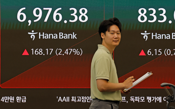 반도체 투심 회복…코스피 7000선 회복 코앞