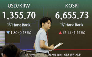 원·달러, 1350.4원 마감…14개월만에 최저