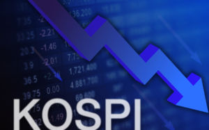 코스피, 外人 투매에 5%대↓…6000 턱걸이