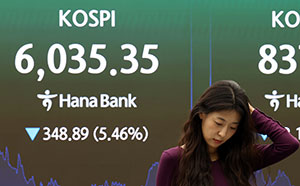 외국인 4.5조 매물 폭탄…6000피 턱걸이