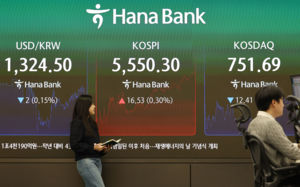 코스피 급락에…10대 그룹 시총 한달새 1100조↓