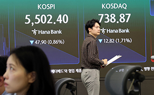 슈퍼위크 앞둔 코스피, 장초반 5500선 수성전
