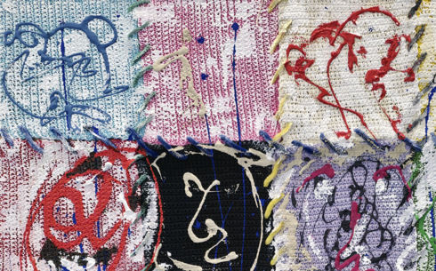 캔버스를 직조하다…남궁원 '뜨개질 회화'