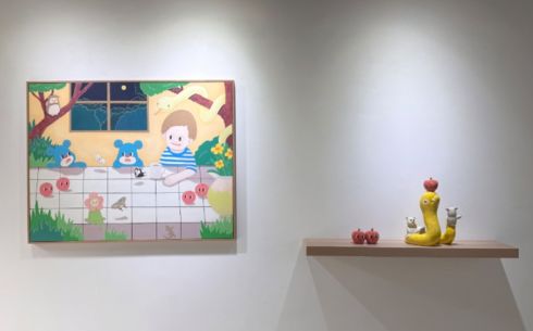 귀여움·푸른 곰·정통 유화…서울 몰려온 일본 작가들