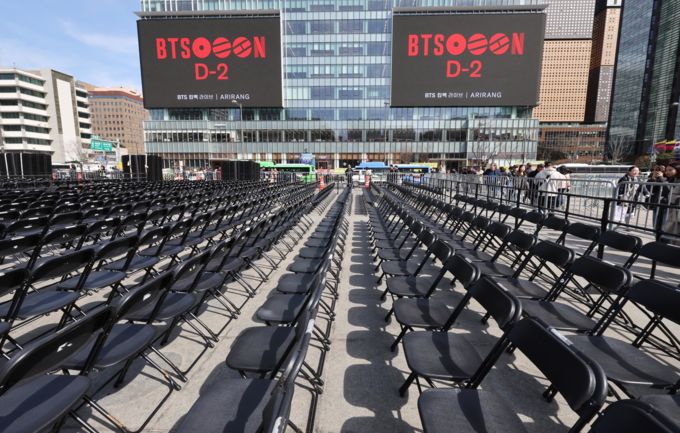 광화문 공연 앞둔 BTS "경찰 등 관계자께 감사"