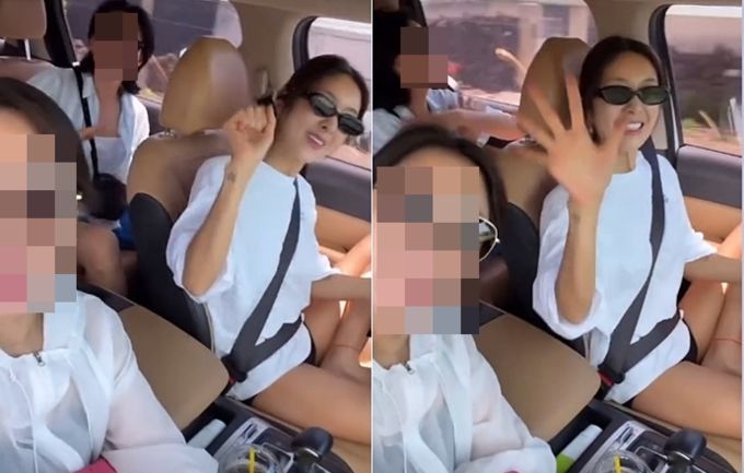 김빈우, 운전 중 춤판 벌였다 층간소음 논란 후 또 구설수