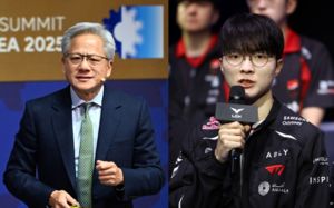 젠슨 황, 방한 첫 만남 페이커…재계 '삼쏘 회동'