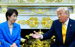 다카이치 만난 트럼프 "日 호르무즈 지원 믿어"