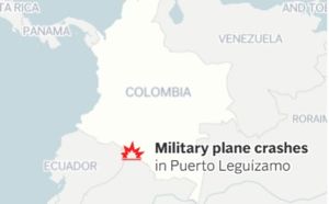 콜롬비아 남서부서 125명 탄 수송기 추락