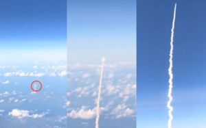 "비행기 창가가 명당"…3만 8000피트 상공서 포착된 '아르테미스 2호'