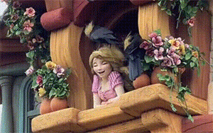 까마귀가 라푼젤 머리카락 다 뜯네