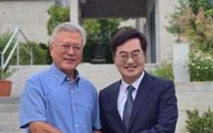 퇴임 앞둔 김동연, 文 예방…"많이 배웠다"