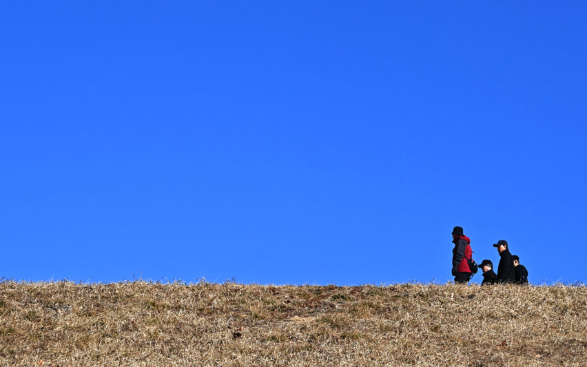 파란 하늘, 포근한 날씨