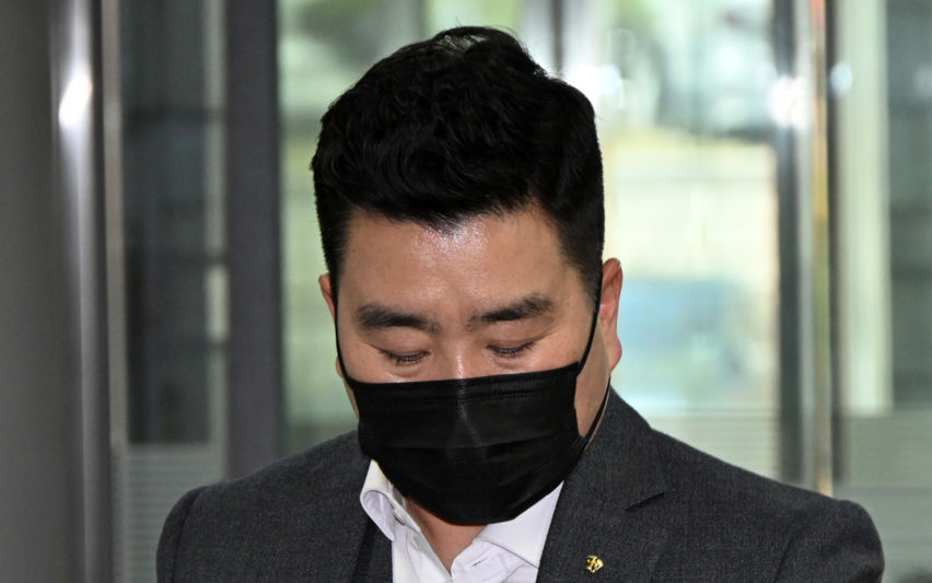 김현태 전 707 특임단장, 법원 출석