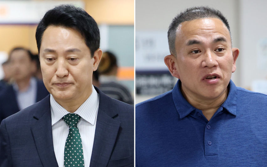 법정 향하는 오세훈·명태균