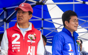 "정원오, 시민 가르치려 해" vs "정책 소개"