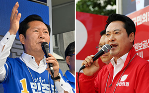 정청래 "호남에 특별보상" 장동혁 "정권심판"